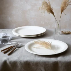 Portmeirion Soho Set of 4 Rimmed Platters New