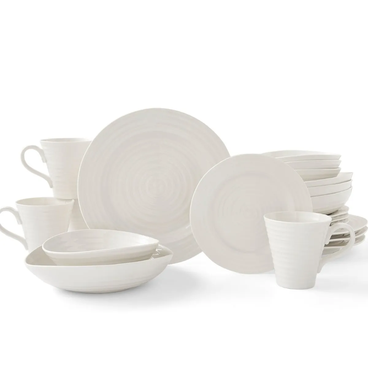 Portmeirion Sophie Conran 20 Piece Dinner Set, White Clearance