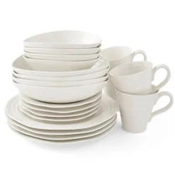 Portmeirion Sophie Conran 20 Piece Dinner Set, White Clearance