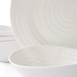 Portmeirion Sophie Conran 12 Piece Dinner Set, White Hot
