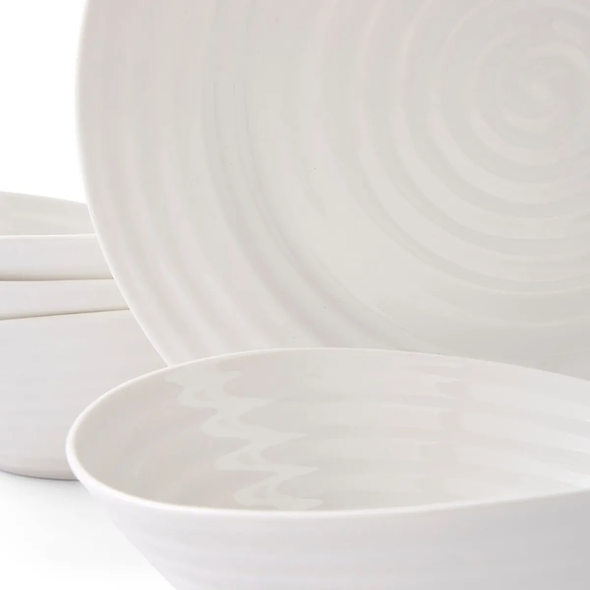 Portmeirion Sophie Conran 12 Piece Dinner Set, White Hot