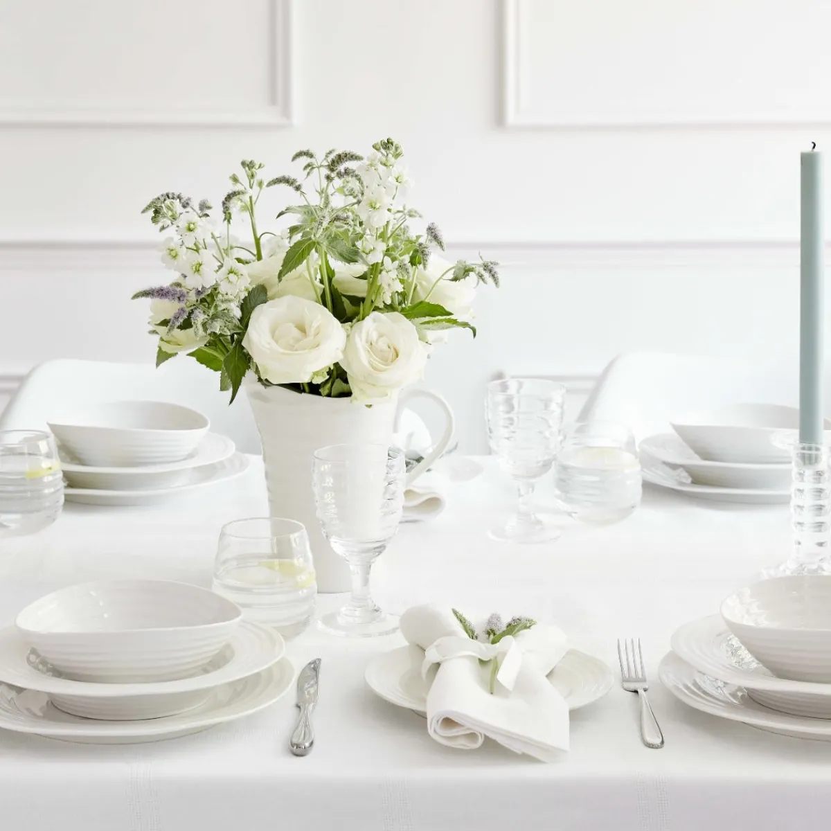 Portmeirion Sophie Conran 12 Piece Dinner Set, White Hot