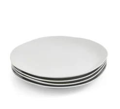 Portmeirion Sophie Conran Arbor 4 Dinner Plates, Grey Clearance