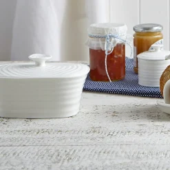 Portmeirion Sophie Conran Covered Butter Dish, White Sale
