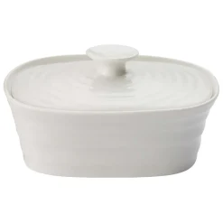Portmeirion Sophie Conran Covered Butter Dish, White Sale