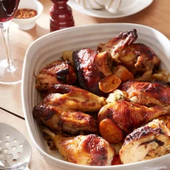 Portmeirion Sophie Conran Handled Roasting Dish, White Clearance