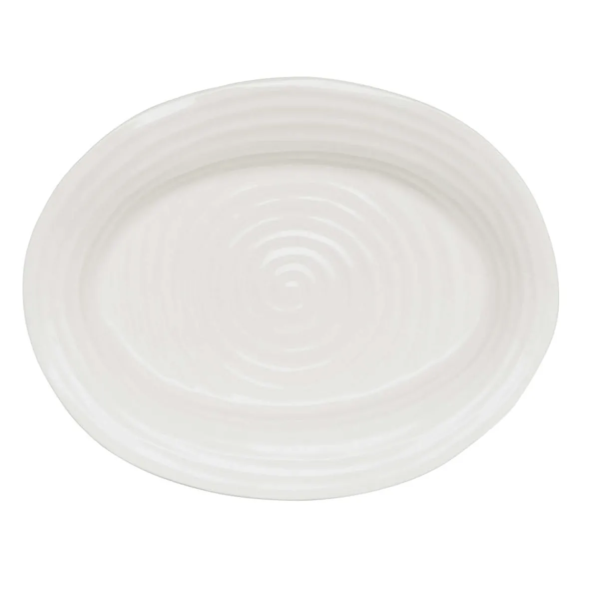 Portmeirion Sophie Conran Medium Oval Plate, White Fashion