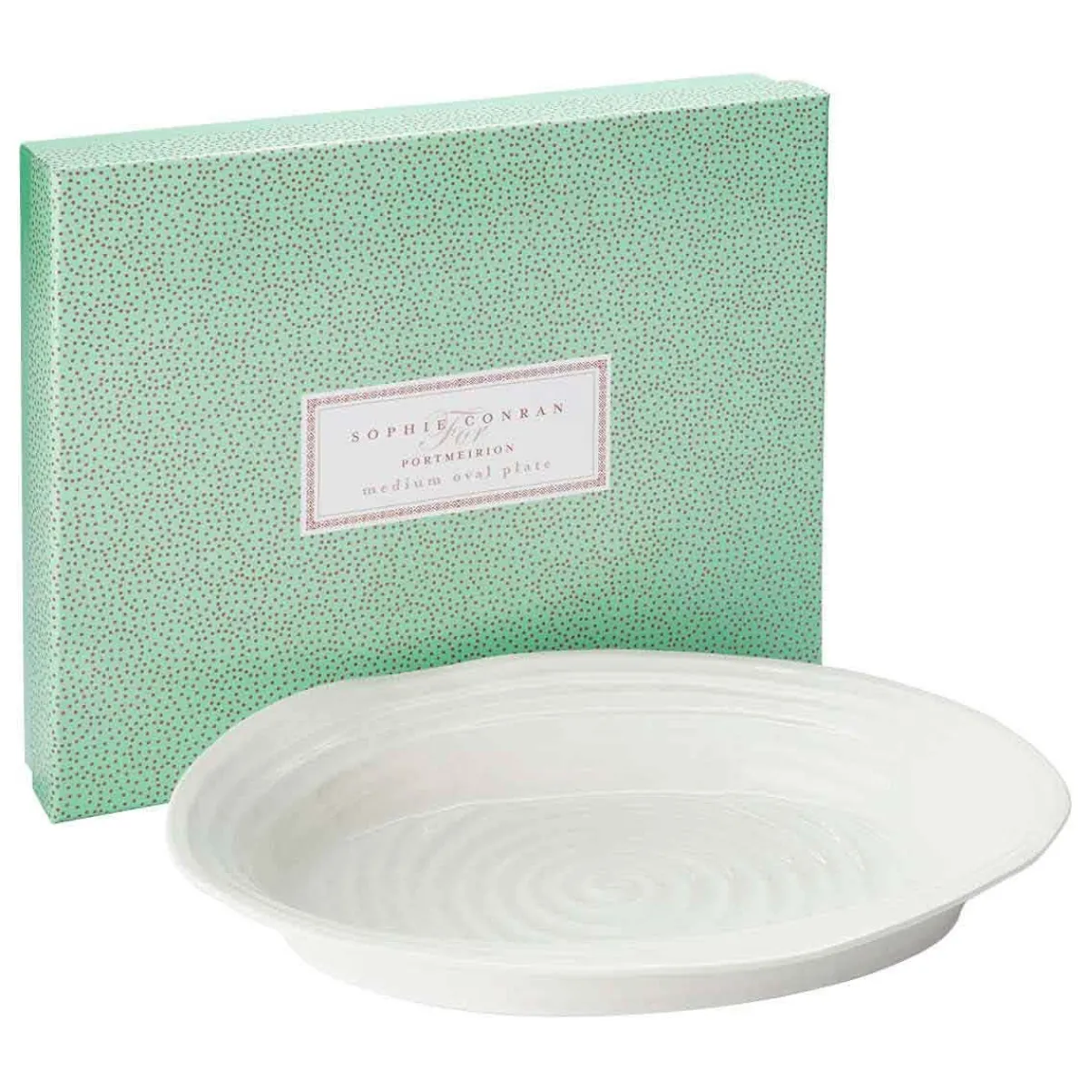 Portmeirion Sophie Conran Medium Oval Plate, White Fashion