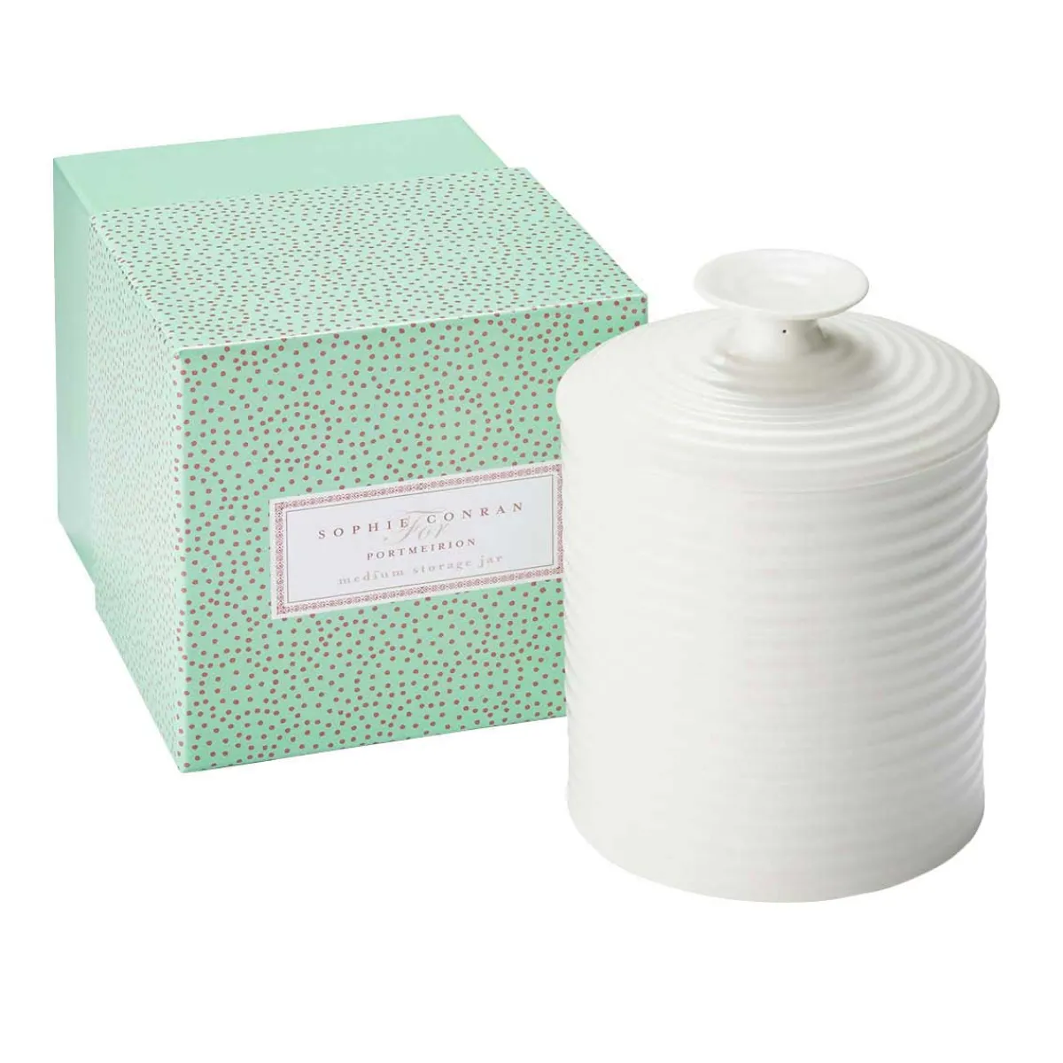 Portmeirion Sophie Conran Medium Storage Jar, White Outlet