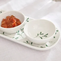 Portmeirion Sophie Conran Mistletoe 3 Bowl & Tray Set Fashion