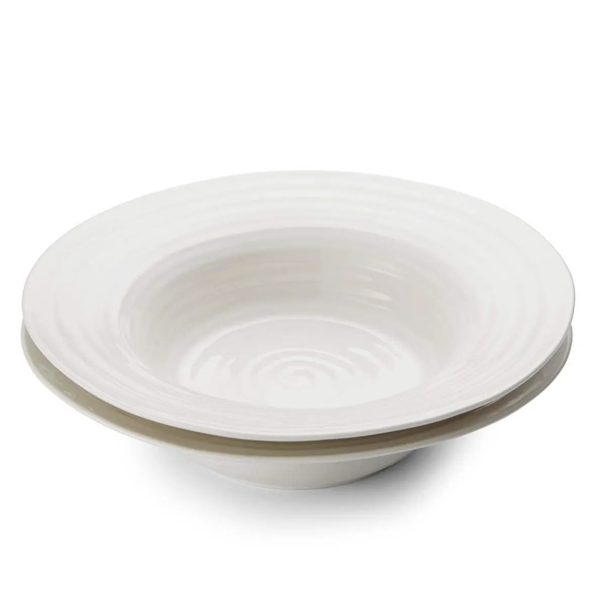 Portmeirion Sophie Conran Set of 2 Bistro Bowls, White Sale