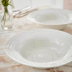 Portmeirion Sophie Conran Set of 2 Bistro Bowls, White Sale