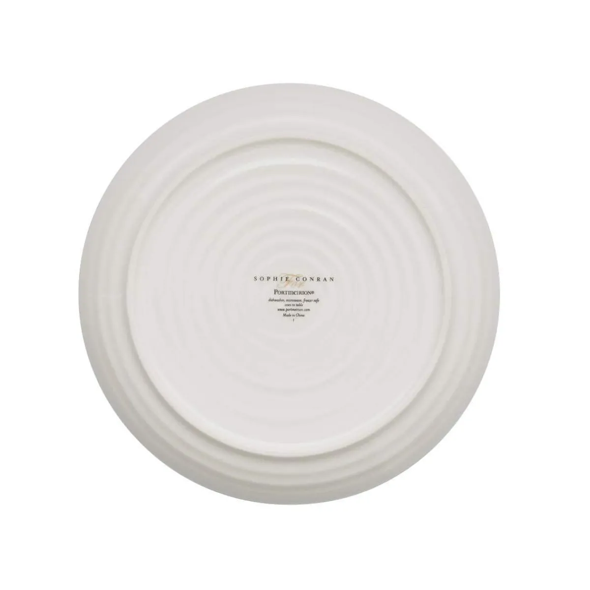 Portmeirion Sophie Conran Set of 4 Coupe Buffet Plates, White New