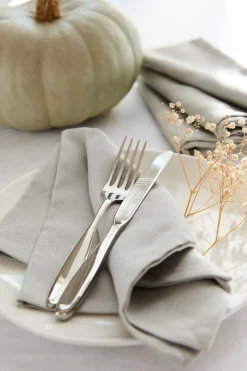 Portmeirion Sophie Conran Set of 4 Napkins, Grey Best