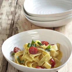 Portmeirion Sophie Conran Set of 4 Pasta Bowls, White Outlet