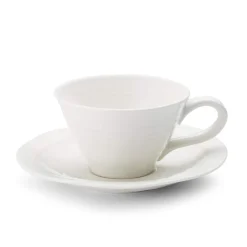 Portmeirion Sophie Conran Teacup & Saucer, White Best