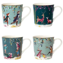 Portmeirion Woodland Tales Set of 4 Mugs, Assorted Best