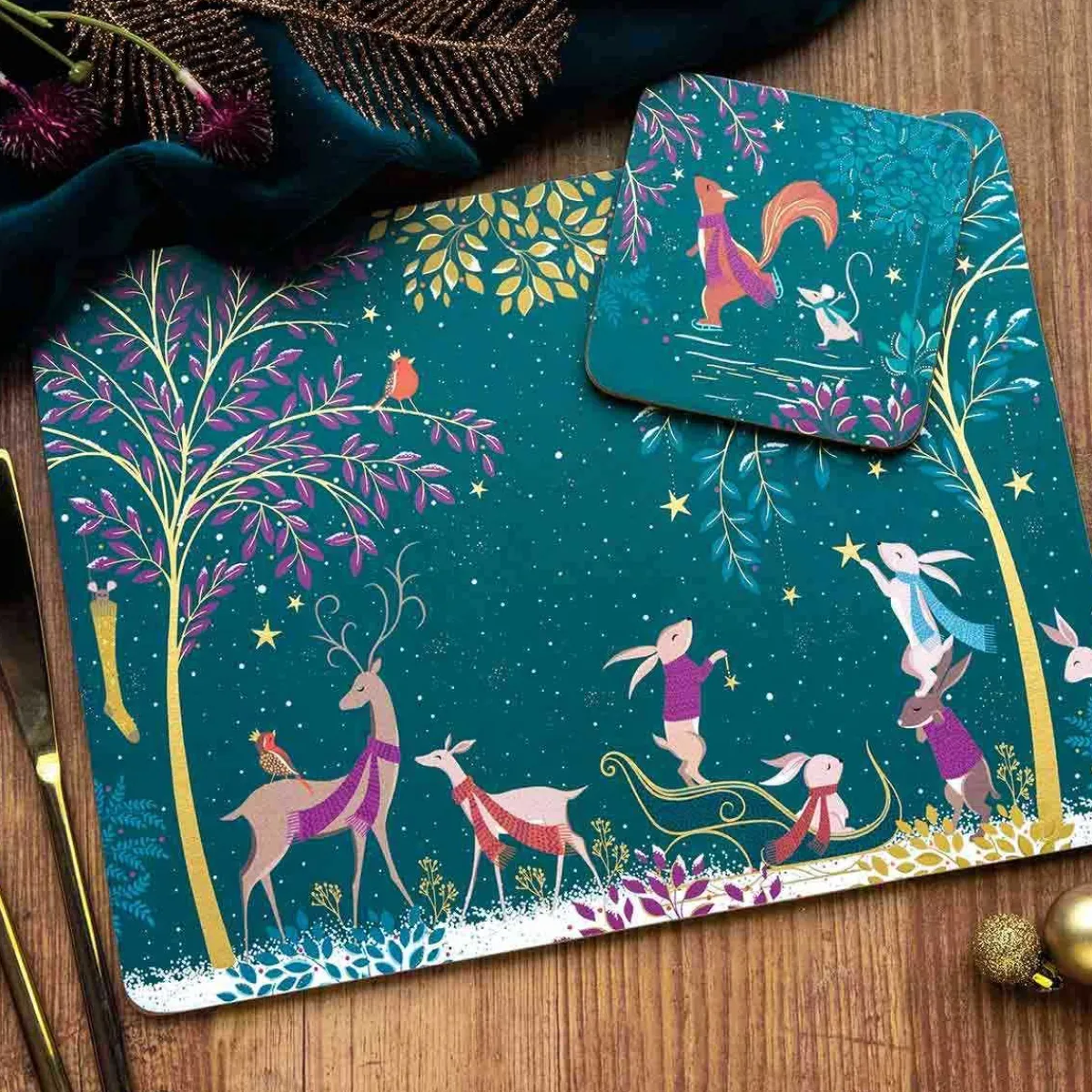 Pimpernel Woodland Tales Set of 4 Placemats Outlet