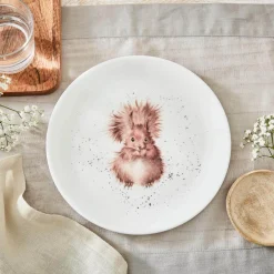 Royal Worcester Wrendale Designs 4 Squirrel Coupe Plates,20cm Fashion