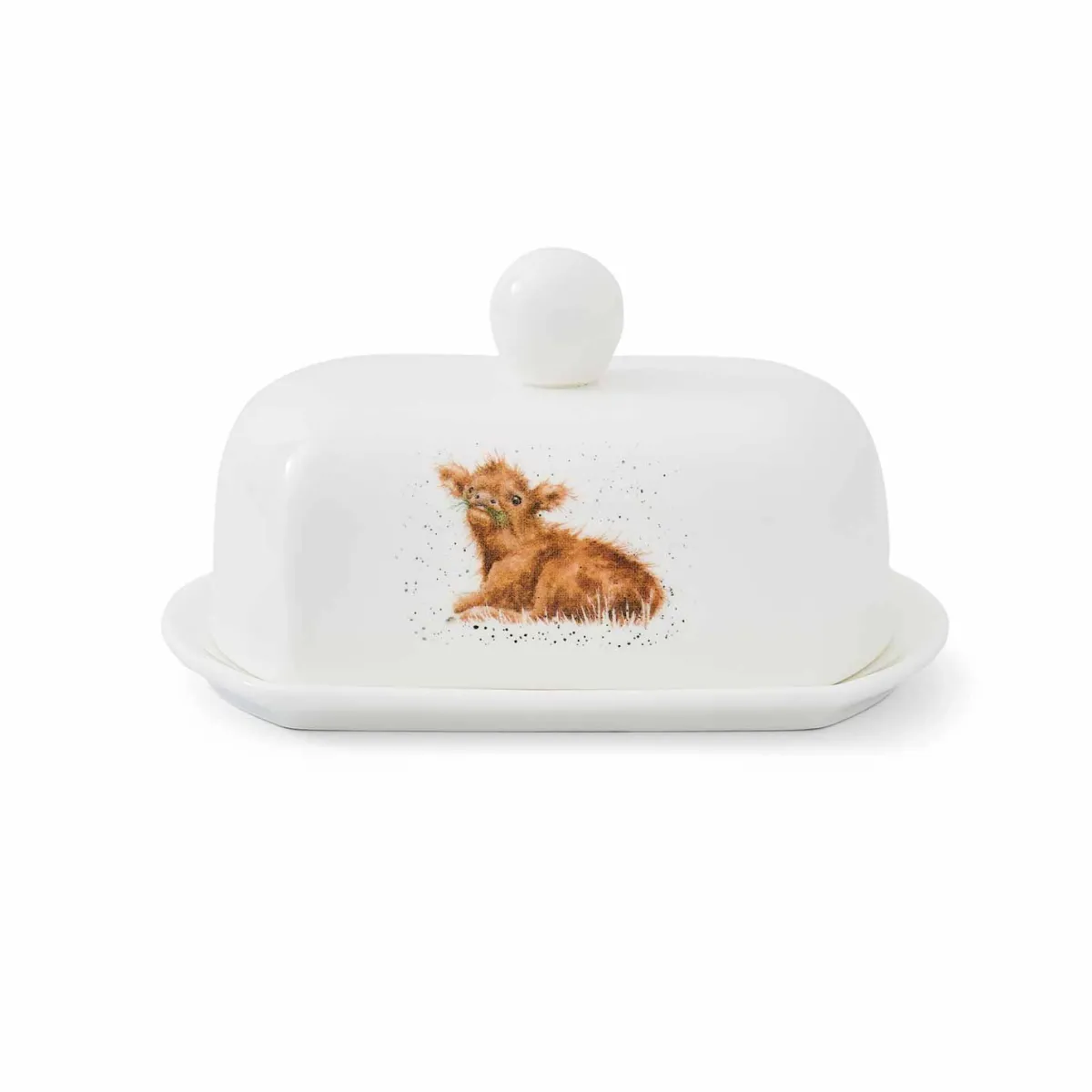 Royal Worcester Wrendale Designs Calf Butter Dish Clearance
