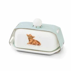 Royal Worcester Wrendale Designs Calf Butter Dish Clearance