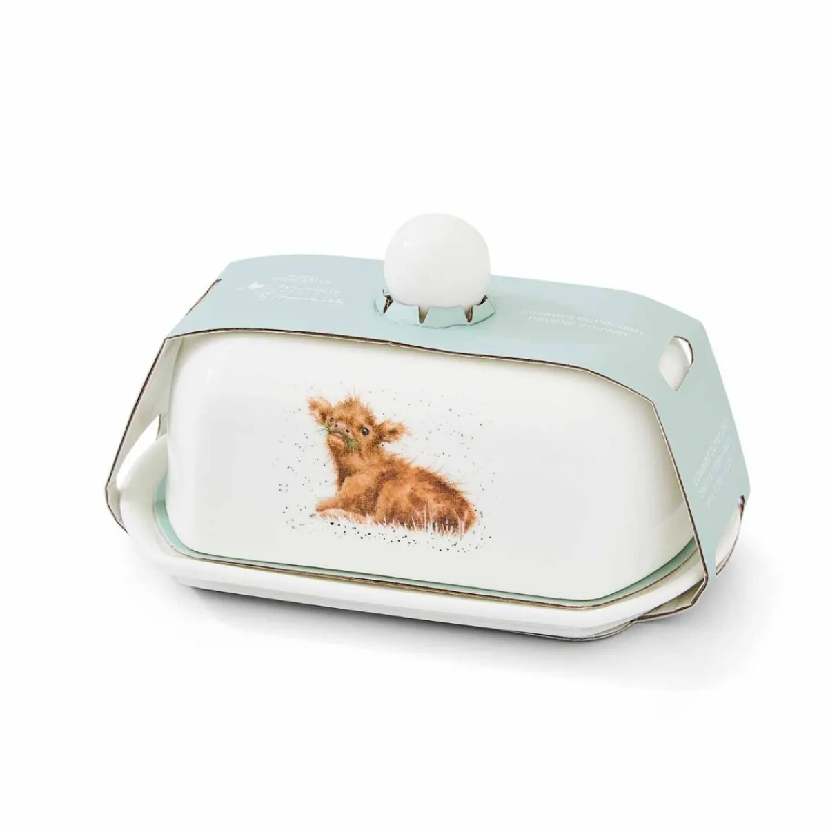 Royal Worcester Wrendale Designs Calf Butter Dish Clearance