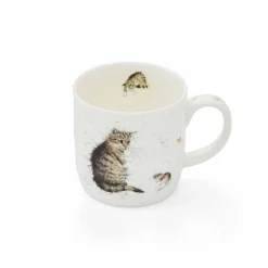 Royal Worcester Wrendale Designs Cat & Mouse Mug Outlet
