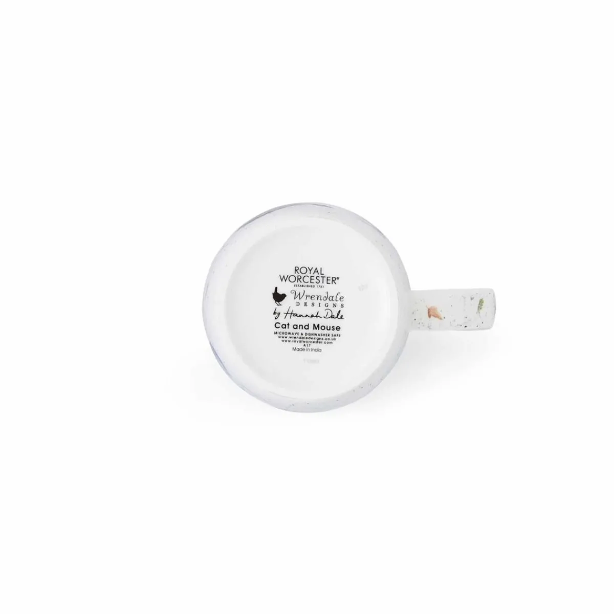 Royal Worcester Wrendale Designs Cat and Mouse Personalised Mug Hot