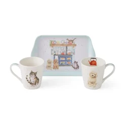 Pimpernel Wrendale Designs Country Kitchen Mug & Tray Set New