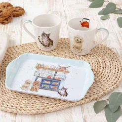 Pimpernel Wrendale Designs Country Kitchen Mug & Tray Set New