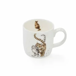 Royal Worcester Wrendale Designs Feline Good Cat Mug Fashion