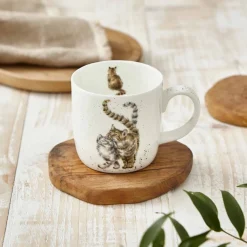 Royal Worcester Wrendale Designs Feline Good Cat Mug Fashion
