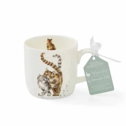 Royal Worcester Wrendale Designs Feline Good Cat Mug Fashion