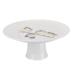 Royal Worcester Wrendale Designs Hanging Out Footed Cake Plate New