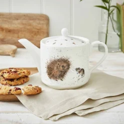 Royal Worcester Wrendale Designs Hedgehog & Mice Teapot Clearance