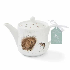 Royal Worcester Wrendale Designs Hedgehog & Mice Teapot Clearance