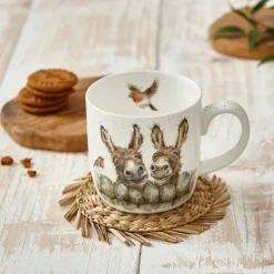 Royal Worcester Wrendale Designs Hee Haw Personalised Mug Outlet