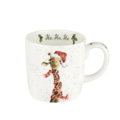 Royal Worcester Wrendale Designs Ho Ho Ho Giraffe Mug Hot