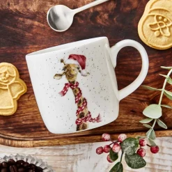 Royal Worcester Wrendale Designs Ho Ho Ho Giraffe Mug Hot