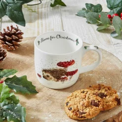 Royal Worcester Wrendale Designs Home for Christmas Mug Sale