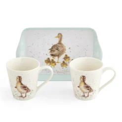 Royal Worcester Wrendale Designs Lovely Mum Mug & Tray Set Clearance