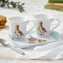 Royal Worcester Wrendale Designs Lovely Mum Mug & Tray Set Clearance