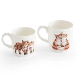 Royal Worcester Wrendale Designs Parent & Child Mug Gift Set Fashion