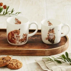 Royal Worcester Wrendale Designs Parent & Child Mug Gift Set Fashion