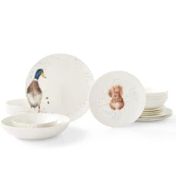 Royal Worcester Wrendale Designs 16-Piece Tableware Set New