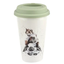 Royal Worcester Wrendale Designs Piggy Travel Mug Clearance
