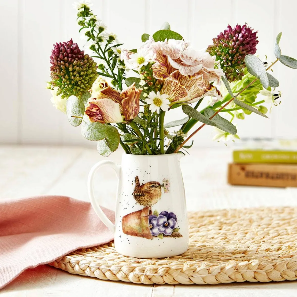 Royal Worcester Wrendale Designs Pottering About Posy Jug Best