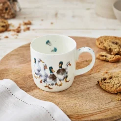 Royal Worcester Wrendale Designs Quackers Ducks China Mug Clearance