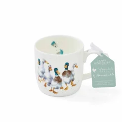 Royal Worcester Wrendale Designs Quackers Ducks China Mug Clearance