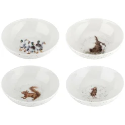 Royal Worcester Wrendale Designs Set of 4 Bowls Fashion